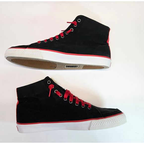 Polo Ralph Lauren Ballards High Men Canvas Chukka Boots Sz 9 D | Black - Picture 3 of 8